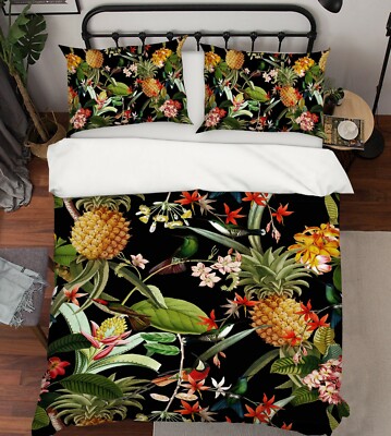 3D Pineapple Flower A061 Bed Pillowcases Quilt Duvet Cover Uta Naumann Zoe