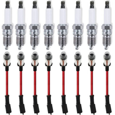 Spark Plugs and Distributed Wiring Harness Kit 19299585 For Chevy Silverado GMC 