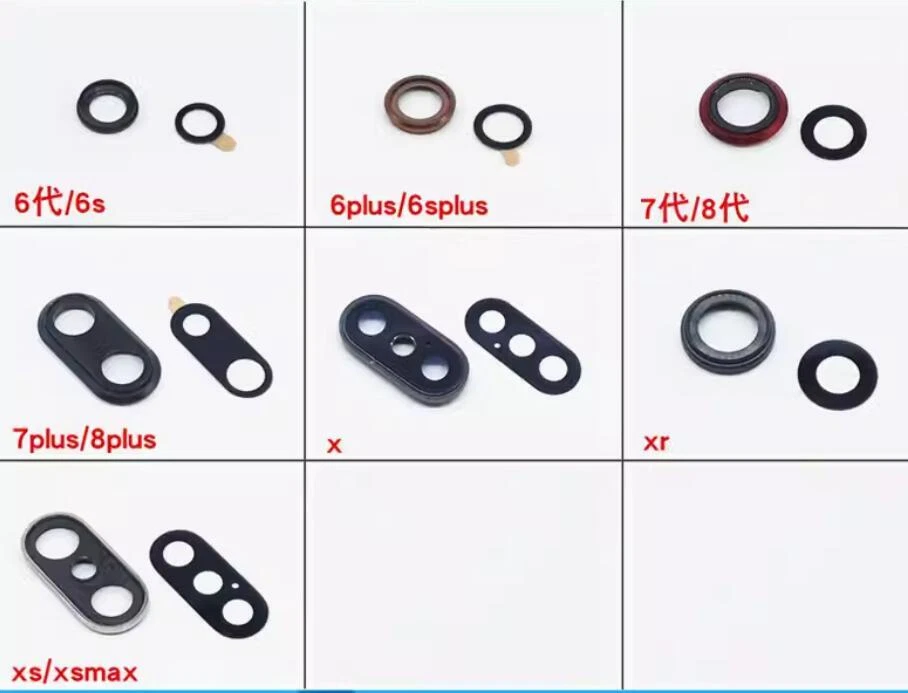 Vidrio de repuesto para lente de cámara de 1 pieza + cubierta para iPhone 6/Plus/6S/Plus Foto 2 de 2