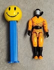 1991 Hasbro GI Joe Cobra Ninja V-1 Slice Vintage Action Figure 3.75" Orange
