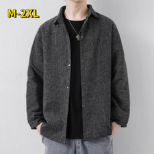 Camicia Blusa In Corde Di Cotton Per Uomini Top Casual Caldo Lino Giacca Piana