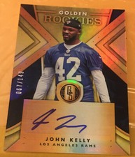 JOHN KELLY - 2018 Gold Standard Golden Rookies AUTO /149 - LA Rams RC -UT