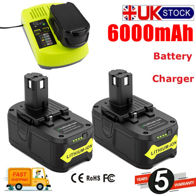 Lithium Battery Ryobi Year Warranty 18V 6AH For Ryobi For One+