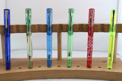 Stift BBS Nr. 487 magnetische runde mittlere Füllfederhalter, 6 Oberflächen, UK Verkäufer