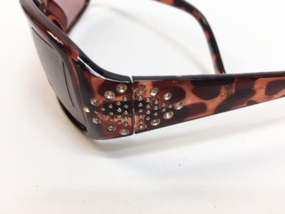 Tortoiseshell Crystal Accent Women\'s Sunglasses - Brown BVLGARI WOMENS SUNGLASSEES 8016-8 BROWN TORTOISE SWAROVSKI  main image 3