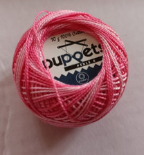 Puppets Perlgarn Sticken Handarbeit Stickgarn Häkelgarn 10g Spule pink Stärke 8