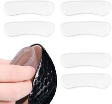 1 Pair Clear Silicone Heel Grip Shoe Inserts Insoles Protectors Blister Cushion