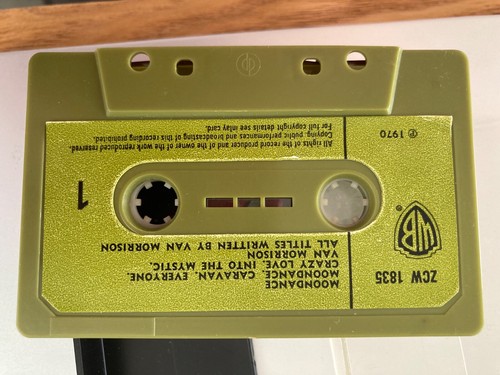 VAN MORRISON RARE ORIG 1970 GREEN CASS-TAPE “MOONDANCE" GB UNTESTED & UKPOSTONLY - Picture 2 of 15