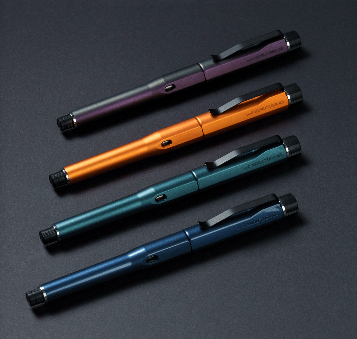 Uni Kuru Toga Dive Mechanical Pencil 0.5mm Abyss Blue Mitsubishi