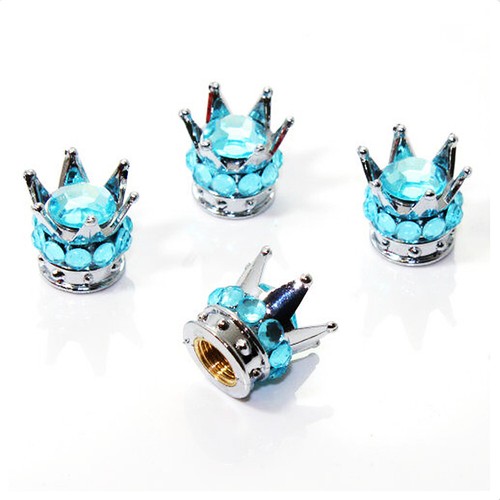 Ford Mustang In Black On Blue Cylinder Style Aluminum Tire Valve Stem - Foto 4