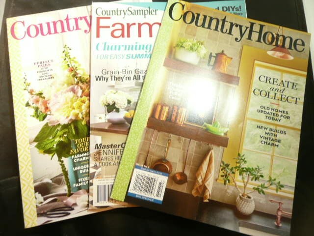 THREE COUNTRY DECORATING MAGAZINES COUNTRY SAMPLER FARMHOUSE, COUNTRY HOME 2024