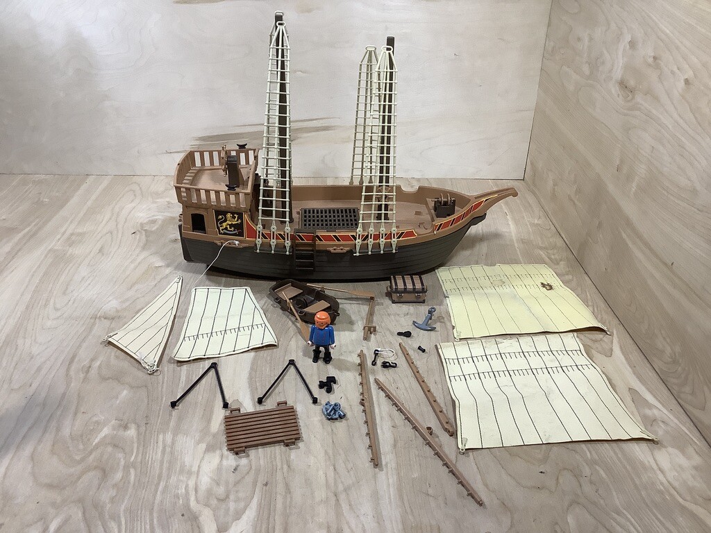 Rare Vintage PLAYMOBIL 3750 / 3053 Pirate Ship Boat Lot Accessories eBay