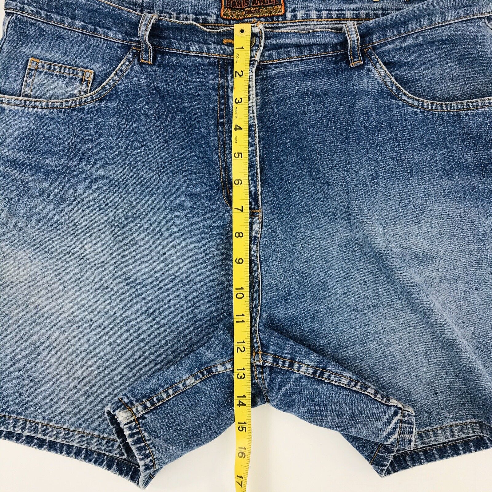 Paris Angel Jeans~women shorts denim embroidered back pockets Size 18 Soft  | eBay