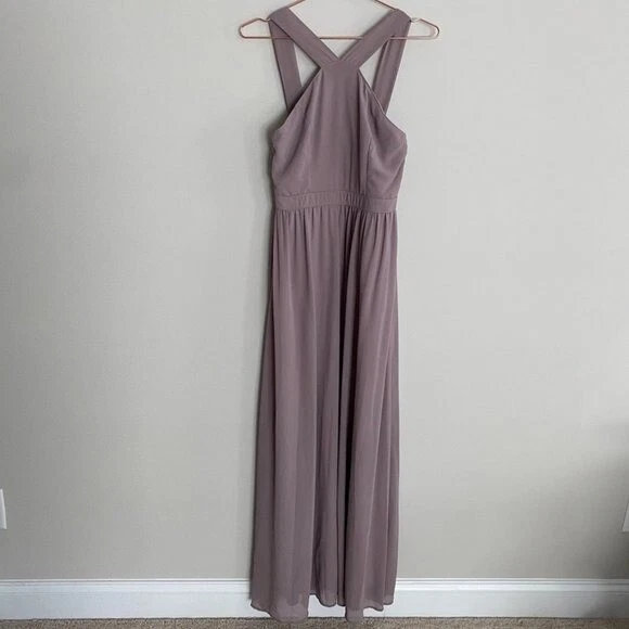 Air of romance cheap taupe maxi dress
