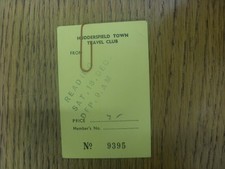 18/12/1982 Ticket: Reading v Huddersfield Town (Huddersfield Coach Travel Ticket