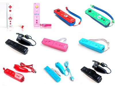 ORIGINAL NINTENDO Wii REMOTE Wii + Wii U REMOTE, MOTION PLUS, NUNCHUK CONTROLLER