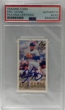 Eric Gagne Auto RC #25 1999 Pacific Trading Card LA Dodgers PSA Encap Mini 
