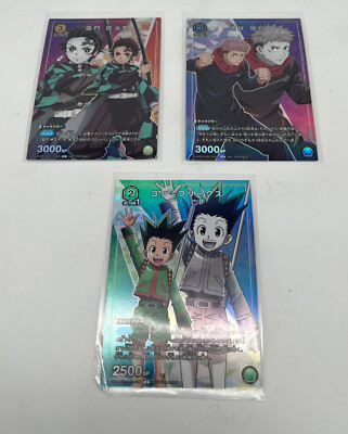 Union Arena 3 Karten Gon Freecss Demon Slayer Yuji Itadori Foil