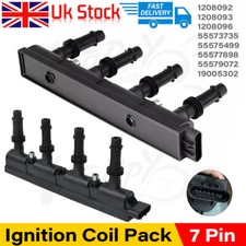 Ignition Coil Pack for Vauxhall Corsa 2010-2019 1.2 1.4 16V Adam Petrol 7 Pins