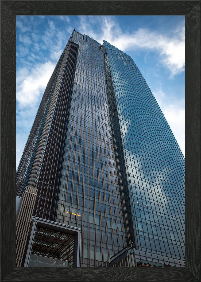Póster de arte de pared enmarcado de la torre del centro de Tokio impresión en lienzo