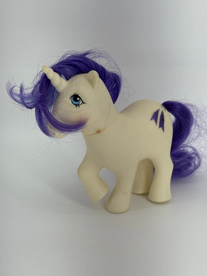 MLP G1 Glory Unicorn 1983 Hasbro Purple Blue Hair - image 3 of 4
