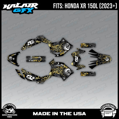 Graphics Kit for Honda XR150L XR125L (2023+) Core-GOLD