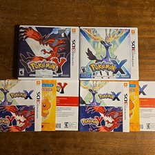 Pokemon X & Y- Original Cases with Inserts - NO GAMES - Little/No shelf wear