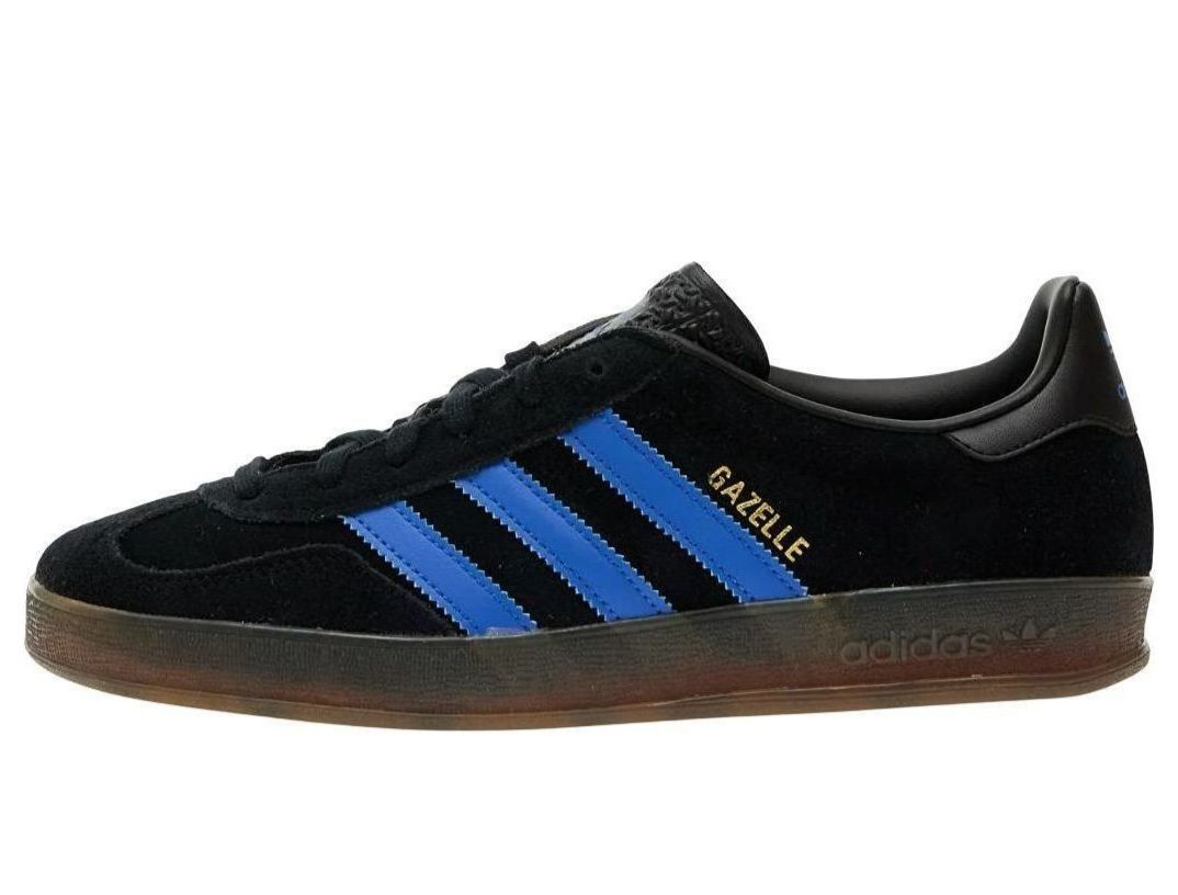 adidas gazelle silver green womens adidas Gazelle Indoor 'Core Black / Blue' main image 0