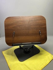 Wooden Book Stand Foldable 360&deg; Rotating Laptop Tablet Office Holder Hands Free