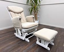 KUB Chatsworth Nursing Chair & Footstool Rocker Set (Delivery Available)