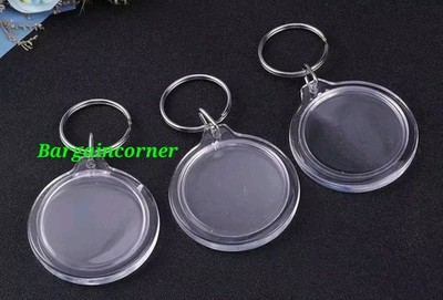 Foto Schlüsselanhänger (B) Bildereinsatz Rahmen Schlüsselring Schlüssel Fotohalter Rohling Acryl