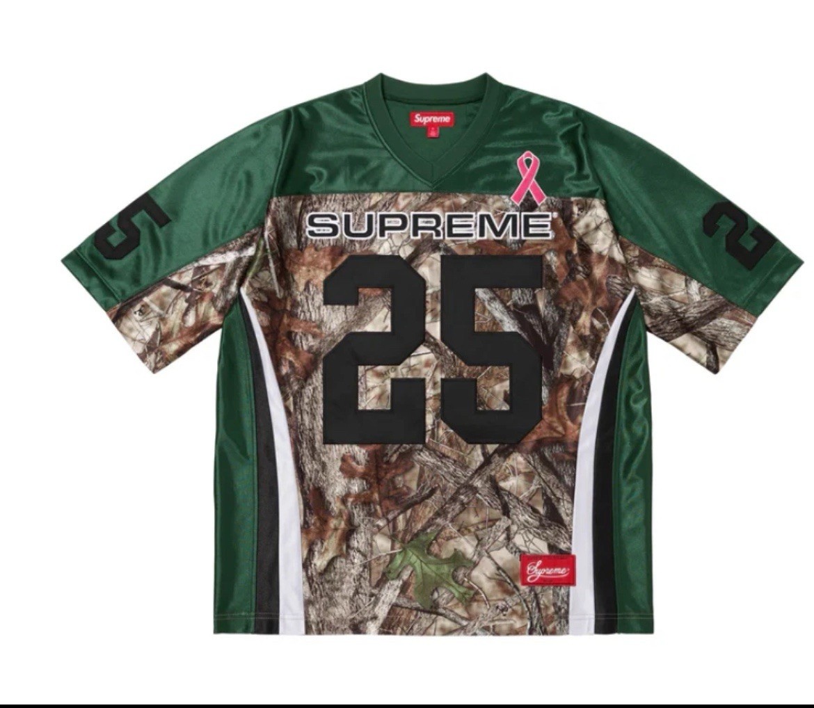 Supreme Breast Cancer Awareness Football Jersey 'Green' Size M