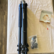 Manfrotto 055XWNB Aluminum Tripod Flip Lock No Head 70.1in 15.4lb Load