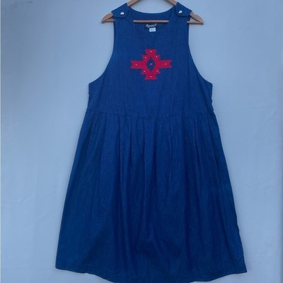 Vintage Diamond L Western Wear Denim Dress USA Made Large Southwestern | eBay Vintage Diamond L Western Wear Denim Dress USA Made Large Southwestern | eBay