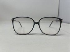 Vintage Tura Mod 332 Black Metal Frame With Gold Accents Japan Eyeglasses