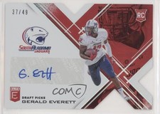 2017 Panini Elite Draft Picks Status Red Die-Cut 37/49 Gerald Everett Auto 9r9