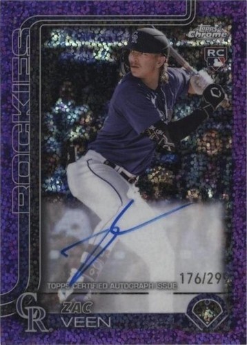 Zac Veen (RC | #/99 True Green | Auto) -- 2025 Topps Chrome | RA