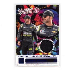 2024 Donruss Jimmie Johnson #SU-JJ Hendrick Motorsports Suited Up Swatches Blue