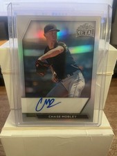 2026 Leaf Metal #BA-CM1 Chase Mobley Base Autographs Silver #/10