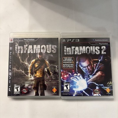 inFamous 1&2 Double Pack (Sony PlayStation 3, 2011) PS3 Game Lot Bundle CIB