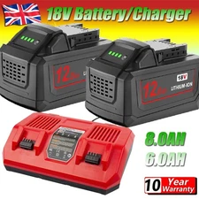 For Milwaukee for M18 18V 12.0AH Extended Lithium 48-11-1880 Charger/ Battery