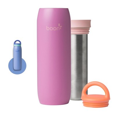 Boon Frosh Portable Breast Milk Chiller - Stainless Steel 14 Ounce, Purple