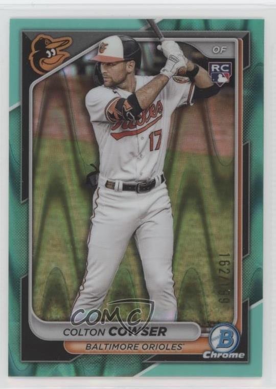 2024 Bowman Chrome Aqua RayWave Refractor 162/199 Colton Cowser #33 1k9t