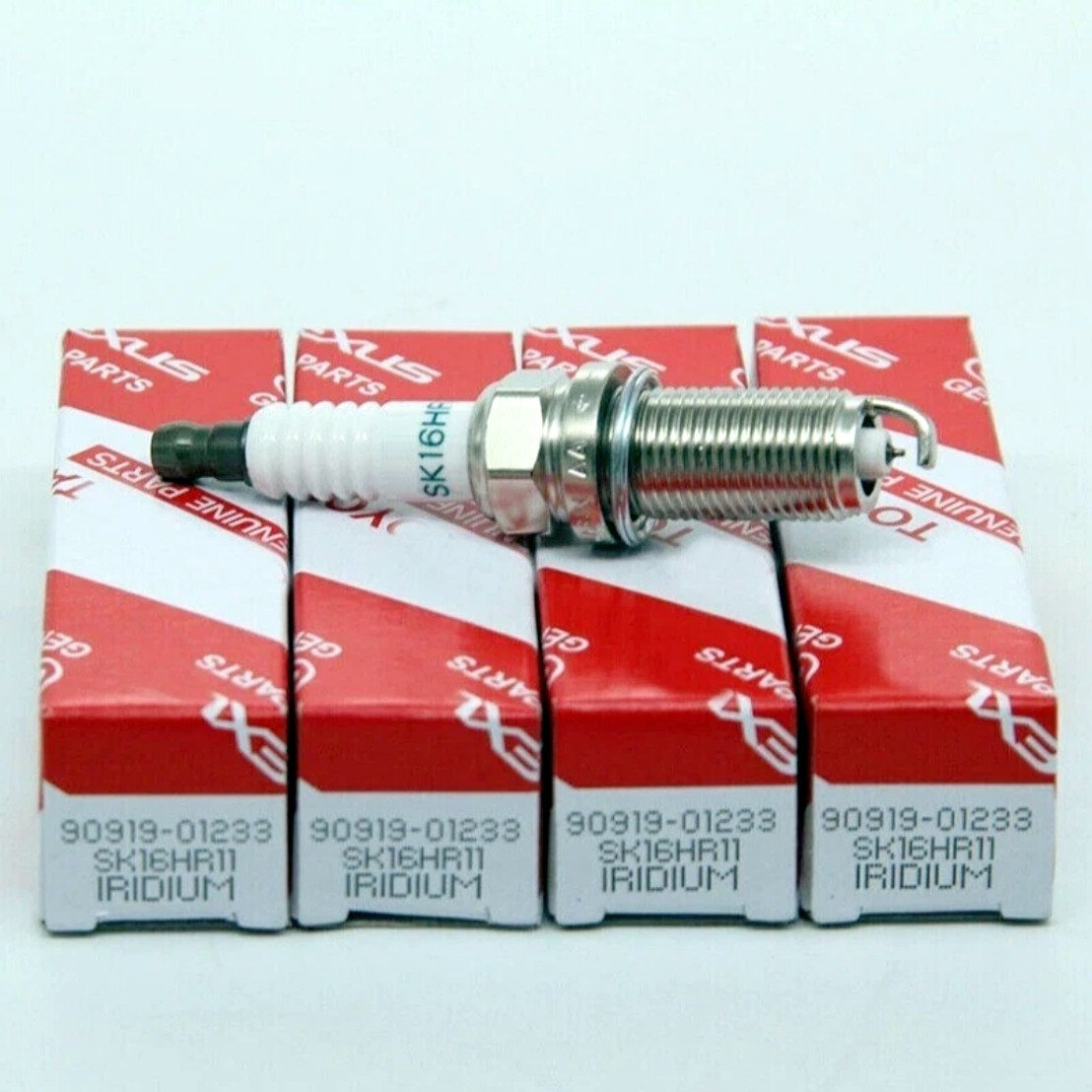 4x OEM 90919-01233 Denso3417 Iridium Spark Plug for RAV4 Highlander 2.5L 2AR-FE 