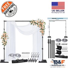 Versatile Pipe and Drape Stand - 10ft x 10ft with Carrying Case for Events