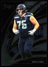 2025 Panini Select - Club Level Grey Zabel #215 (RC)