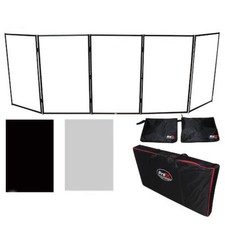 ProX XF-5X3048B  5-Panel DJ Facade with Black Frame