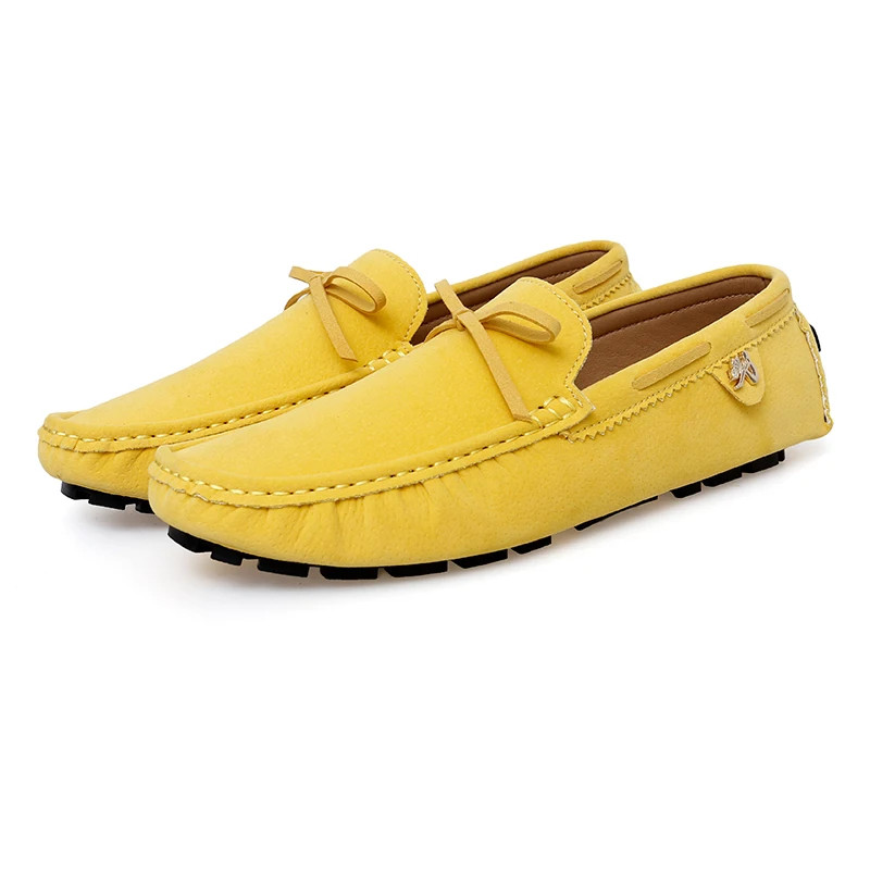 Men's Loafers Genuine Leather Shoes Driving Fashion Cow Sued