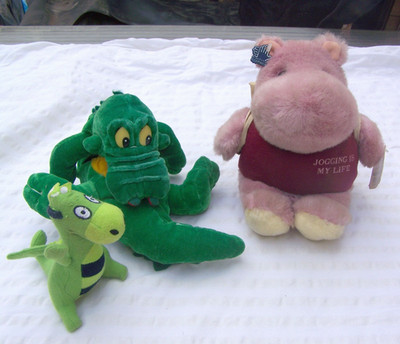 Hippo Applause 1984 Jogging is my Life Rarität Nilpferd mit Rucksack