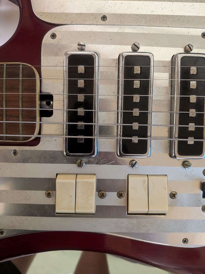 TEISCO WG-4L ピストルヘッド Electric Guitar Teisco WG-4L Pistol Head 1963 Vintage Cherry Red